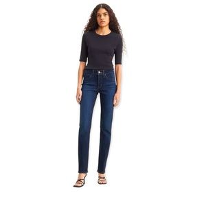 Levi's 312 Shaping Slim stretch high rise straight leg jeans